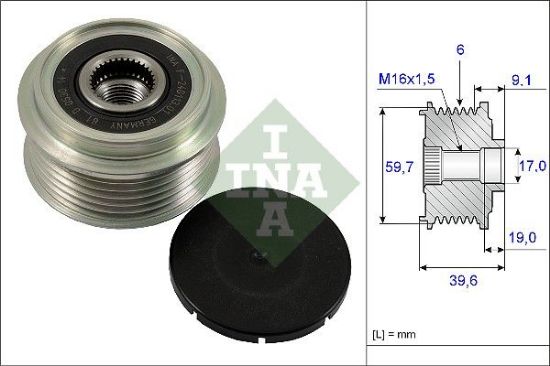 Alternator Freewheel Clutch GENERAL MOTORS - 93175799