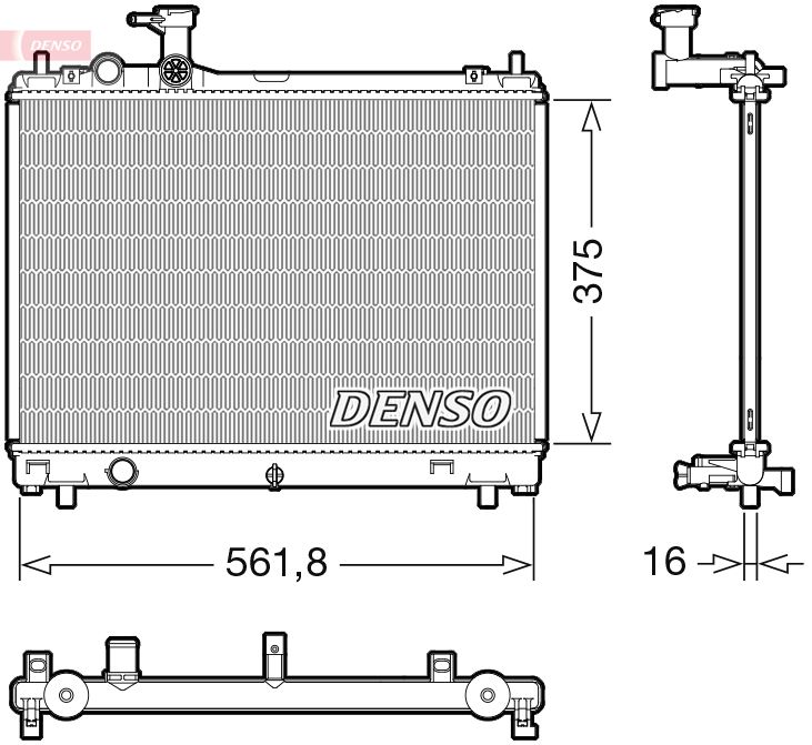 Radiator, engine cooling SUZUKI 1770052R00