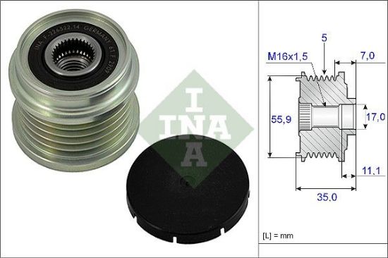 Alternator Freewheel Clutch Audi, VW, Skoda