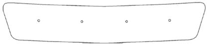 Trim/Protection Strip, radiator grille MB Vito 1996-2003