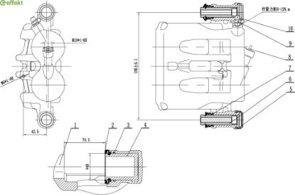 Brake Caliper MERCEDES-BENZ - 004 420 53 83 Brake Caliper MERCEDES-BENZ - 004 420 53 83