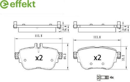 Brake Pad Set, disc brake MERCEDES