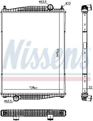 Radiator, engine cooling VOLVO BUS B11R   13-