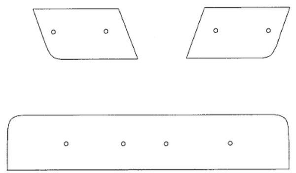 Trim/Protection Strip, radiator grille Nissan King Cap 2002-