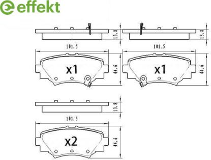 Brake Pad Set, disc brake Mazda Brake Pad Set, disc brake Mazda