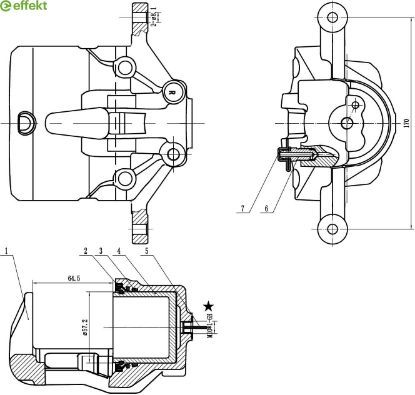 Brake Caliper KIA - 58130-1H000