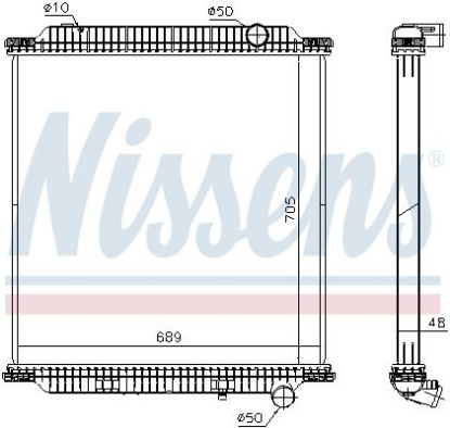 Radiator, engine cooling VOLVO FE 06-