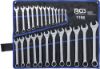 Spanner Set, ring/open ended Lehtsilmusvõtmete kompl. 25 osa 6-32 mm, DIN 311