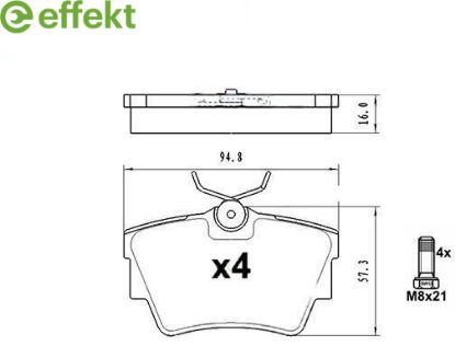 Brake Pad Set, disc brake RENAULT - 44 06 070 91R