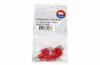 Terminal, electric universal parts plaat 2.8x0.5mm punane