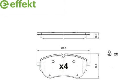 Brake Pad Set, disc brake VAG