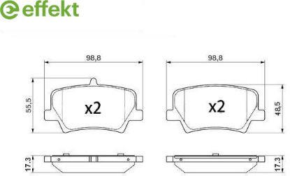Brake Pad Set, disc brake VOLVO