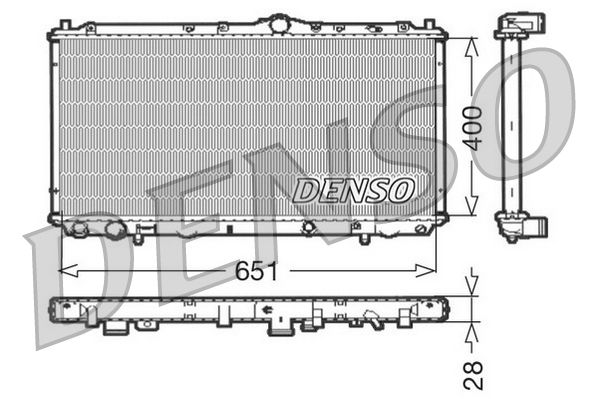 Radiator, engine cooling VOLVO S40 / V40