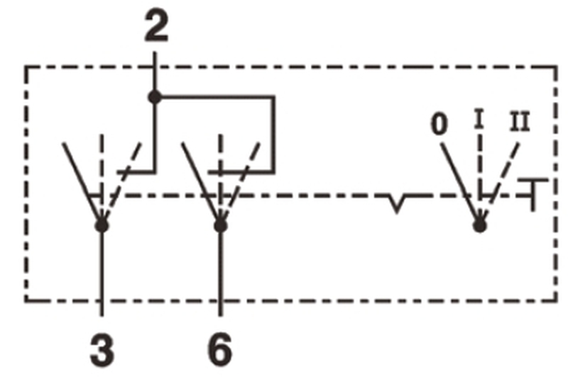 Switch 0-I-II 12/24V
