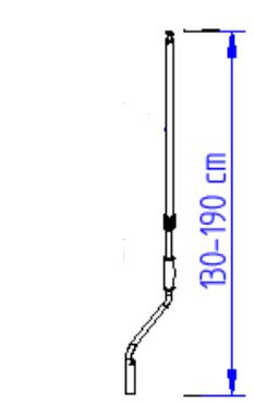 Mounting Set, roof rack Hand Crank Assy Long (130-190cm), katusemarkiisile