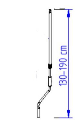 Mounting Set, roof rack Hand Crank Assy Long (130-190cm), katusemarkiisile