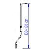 Mounting Set, roof rack Hand Crank Assy Long (130-190cm), katusemarkiisile