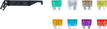 Assortment, fuses 97 osaline tavakaitsmete komplekt