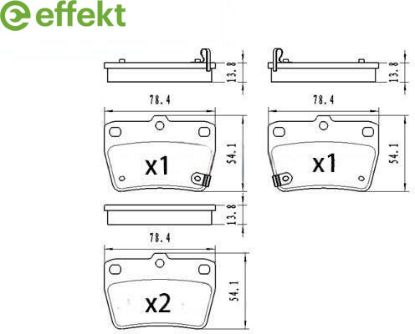 Brake Pad Set, disc brake Toyota