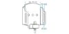 Mobile phone/PDA holder laius 62-77mm, paksus 6-10mm, Micro USB