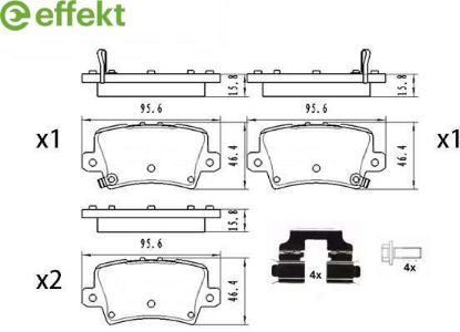 Brake Pad Set, disc brake HONDA - 43022-SMG-E00