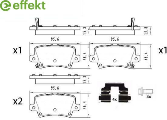 Brake Pad Set, disc brake HONDA - 43022-SMG-E00