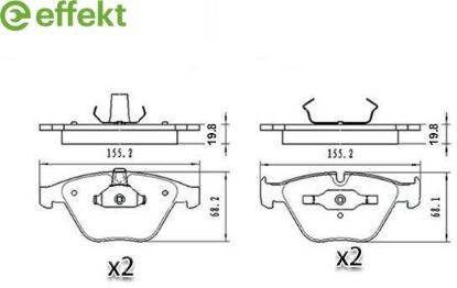 Brake Pad Set, disc brake BMW