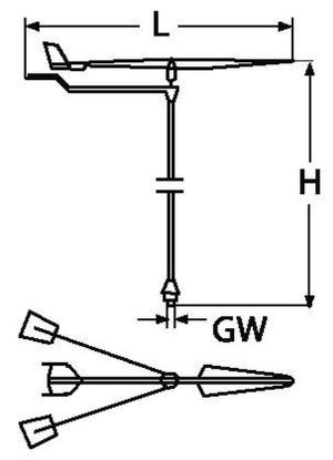 Akukast tuulelipp WindKing, A2, 400mm