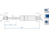 Gas Spring, boot/cargo area B=226 A=80 300N 2xsilmus
