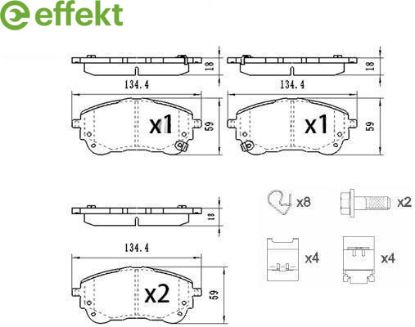 Brake Pad Set, disc brake Toyota Brake Pad Set, disc brake Toyota