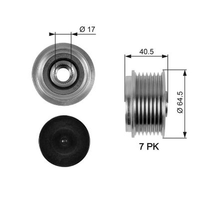 Alternator Freewheel Clutch Nissan