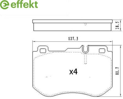 Brake Pad Set, disc brake MERCEDES