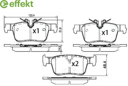 Brake Pad Set, disc brake VOLVO
