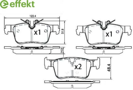 Brake Pad Set, disc brake VOLVO