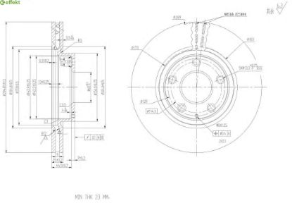 Brake Disc MAZDA - B45G-33-251A