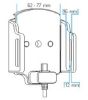 Mobile phone/PDA holder laius 62-77mm, paksus 12-16mm, USB-C fiks.