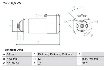 Starter 20451445 VOLVO + PANT