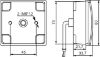 Direction Indicator 12V, 80x80mm, 260mm kaabel