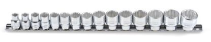 Socket Wrench Insert, oil drain plug 12 kant komplekt 5/16-7/8" 14 osa
