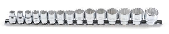 Socket Wrench Insert, oil drain plug 12 kant komplekt 5/16-7/8" 14 osa