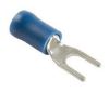 Terminal, electric universal parts kahvel M5 (5.3mm) sinine