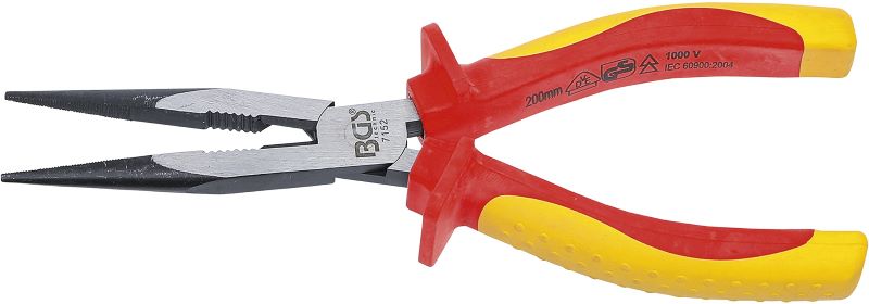 Round Nose Pliers VDE Long Nose Pliers, 200 mm Round Nose Pliers VDE Long Nose Pliers, 200 mm