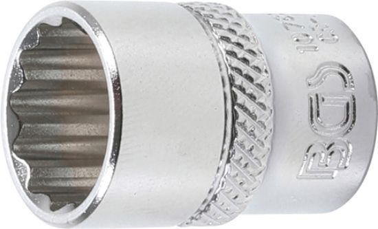 Socket Wrench Insert 1/4" Socket, 12-point, 13 mm