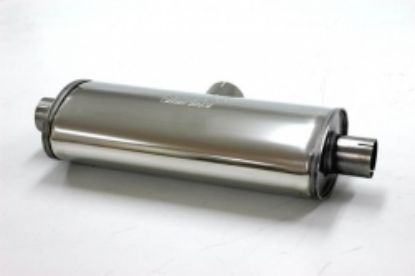 Centre/Rear Muffler Pütt Duplex 3" - 2,5 RV ovaal 140/220mm L=500mm