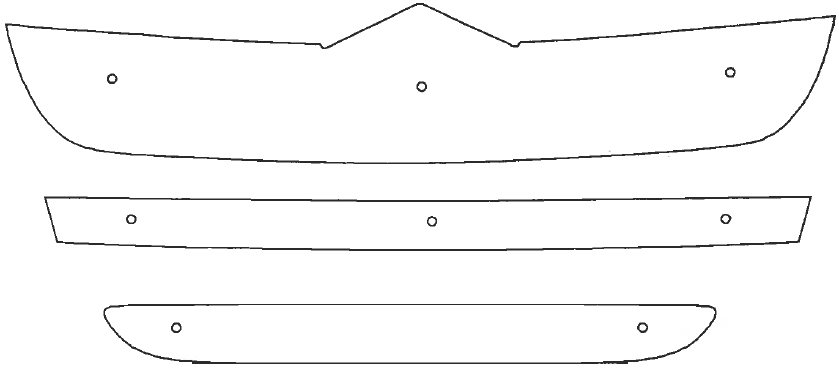 Trim/Protection Strip, radiator grille Citroen Jumper 2006-2013
