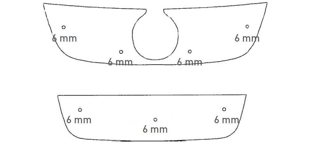 Trim/Protection Strip, radiator grille VW Golf Variant 2007-