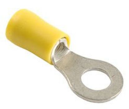 Terminal, electric universal parts rõngas M5 (5.3mm) kollane