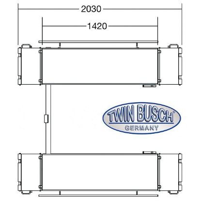 Post Lift System Mobiilne käärtõstuk, madal, 3T