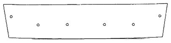 Trim/Protection Strip, radiator grille VW Caddy 2010-2015 (värvitud stangele)