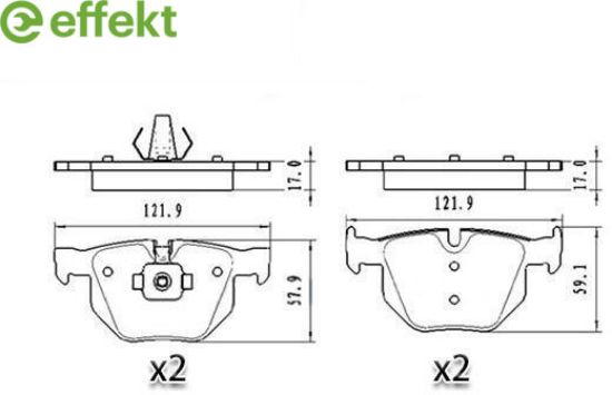 Brake Pad Set, disc brake BMW - 34 21 6 776 937